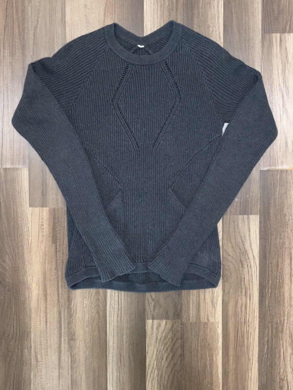 LULULEMON The Sweater The Better Black Women’s 4 Pullover Ribbed Sweatshirt